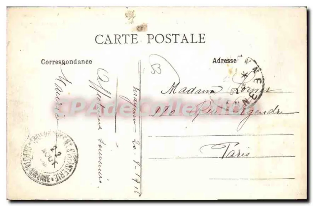 Mayenne (Mayenne) — Die Kirche Notre-Dame und die Brücke über die Mayenne — J. Sorel, Verlag, Rennes - Rückseite