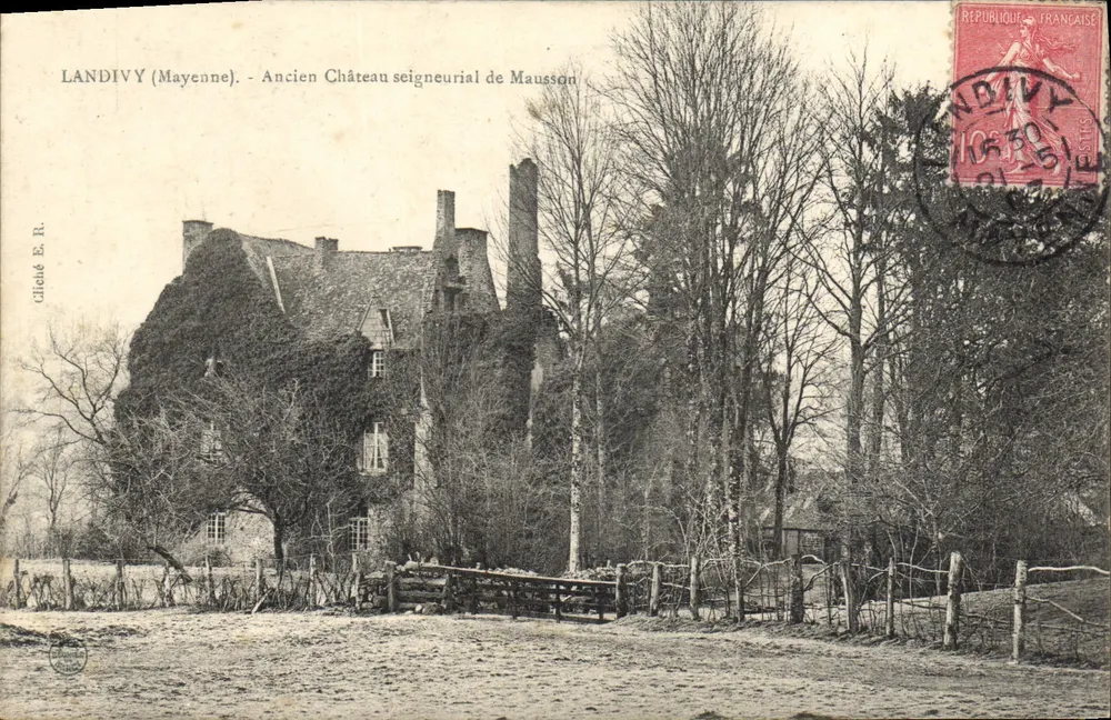 Landivy (Mayenne) — Ehemaliger Herrenhof von Mausson — Cliché E. R. - Vorderseite