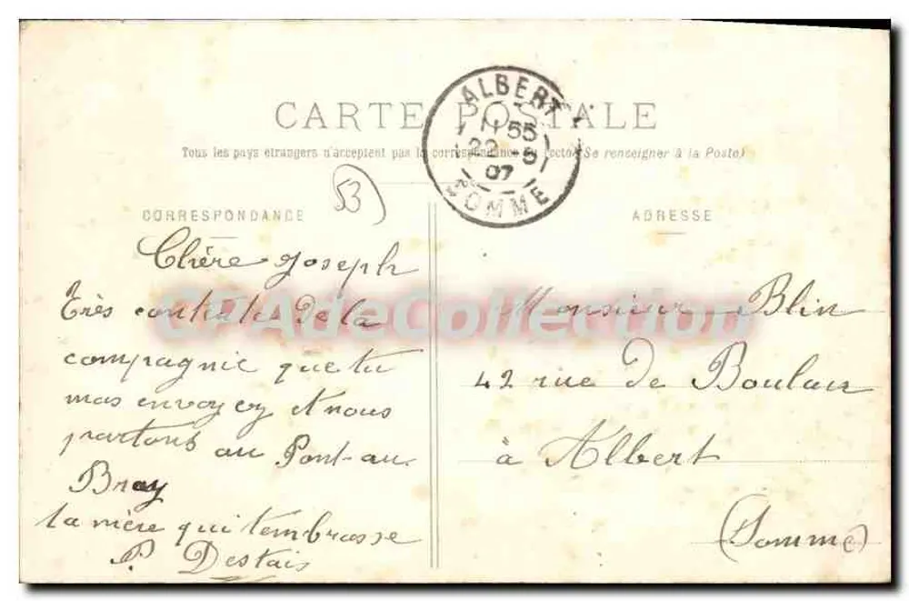 Landivy (Mayenne) — Ehemaliger Herrenhof von Mausson — Cliché E. R. - Rückseite