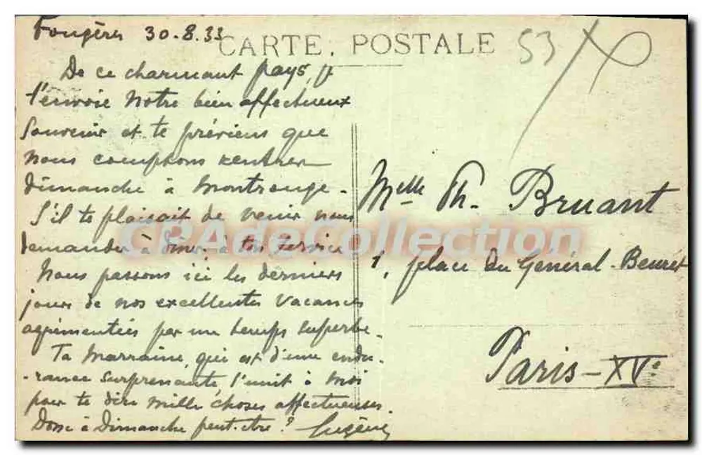 Pontmain — Igreja e Calvário Vermelho — Pannetier-Duhamel - Verso