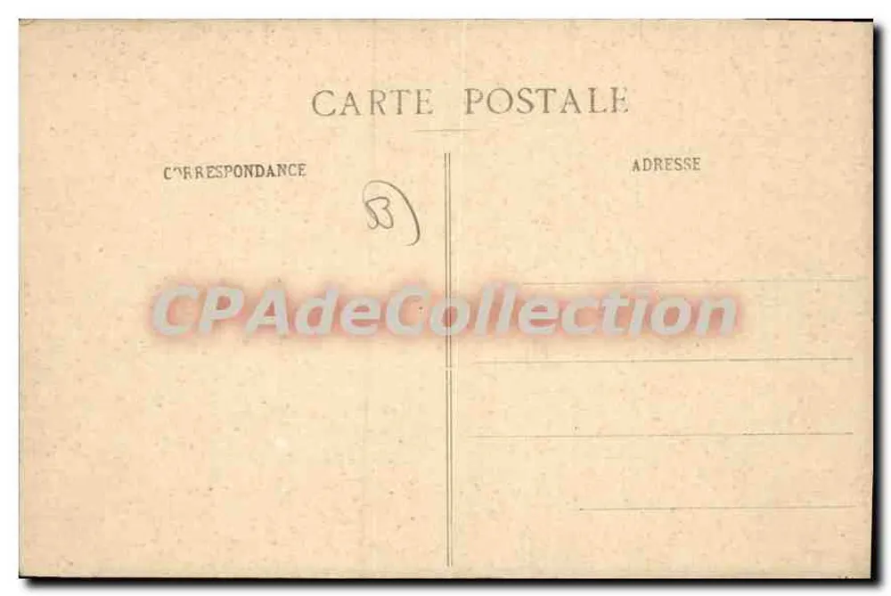 Schloss Port-Joulain in Marigné bei Daon (Mayenne) — Ansicht des Schlosses mit einem Weg und einem Hund — Verlag L. V. pbot. - Rückseite