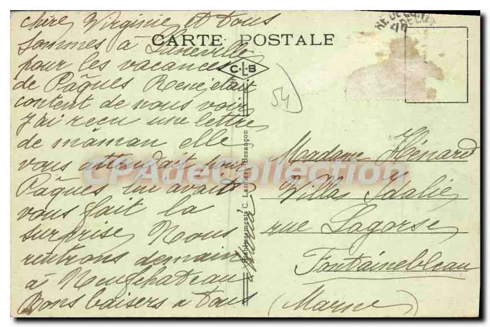 Lunéville — Allgemeiner Blick — Verleger C. Luneville, Nr. 22881 - Rückseite