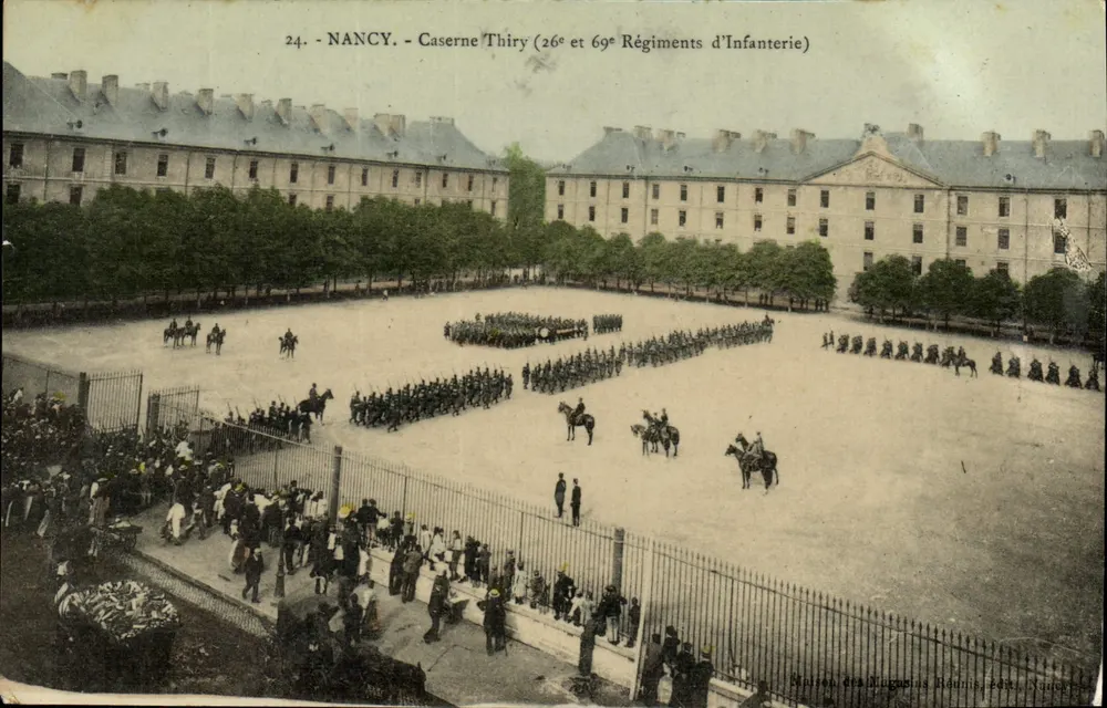 NANCY - Quartel Thiry (26º e 69º Regimentos de Infantaria) — editor: Malice des Augustus Bounis, NANCY - Frente
