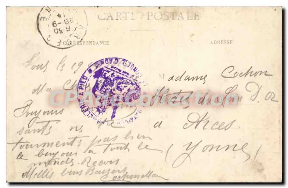 Toul - A Moselle — vista do rio e da catedral — Maison des Magasins Réunis, editora, Toul - Verso