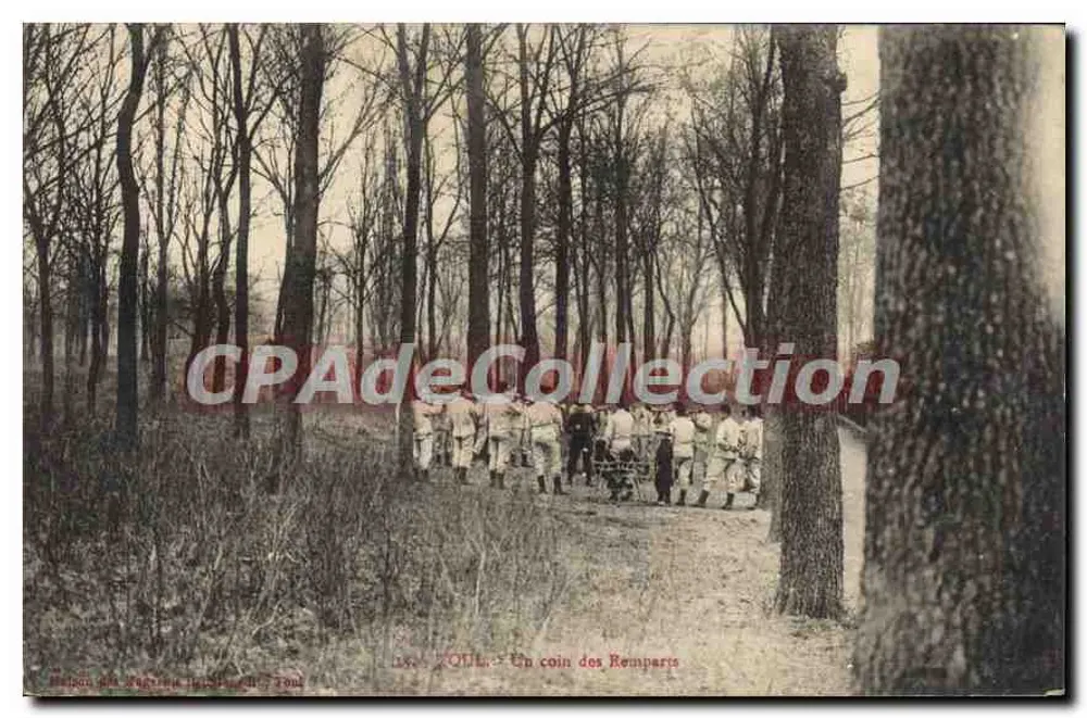 Toul — Ein Stück der Mauern — Vintage Postcard/Antike Ansichtskarte - Vorderseite