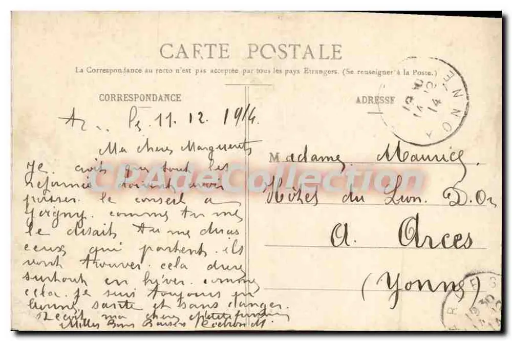 TOUL - Kasernen des 39. Artillerieregiments - Maison des Magasins Réunis, Verlag, Toul - Rückseite