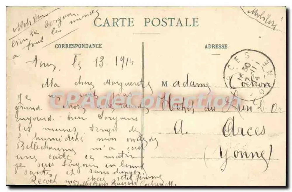 Toul — Kasernen des 39. Artillerieregiments — Maison des Magasins Réunis, Verlag, Toul - Rückseite