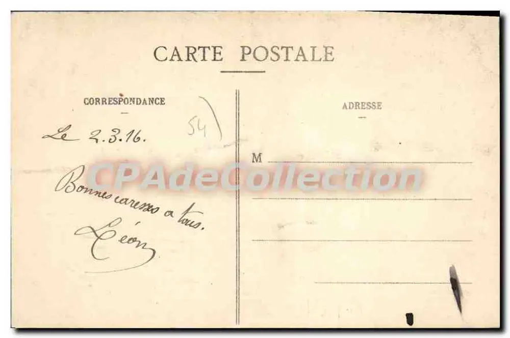 Toul — Erinnerung an Toul — Gerniblè und Brignac, Verleger, Toul - Rückseite