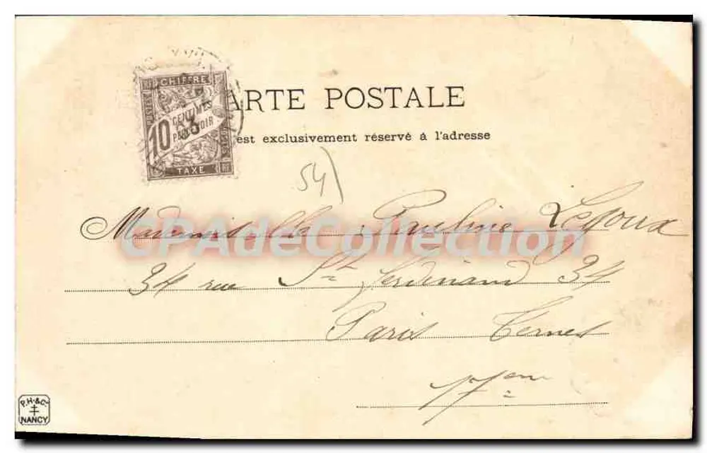 Toul - Fassade des ehemaligen Cordeliers-Klosters — La Lorraine illustrée, fot. Druck Nancy - Rückseite