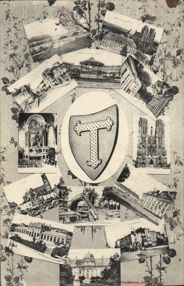 Praîbernon, editor Toul — collage de vistas de Toul - Frente