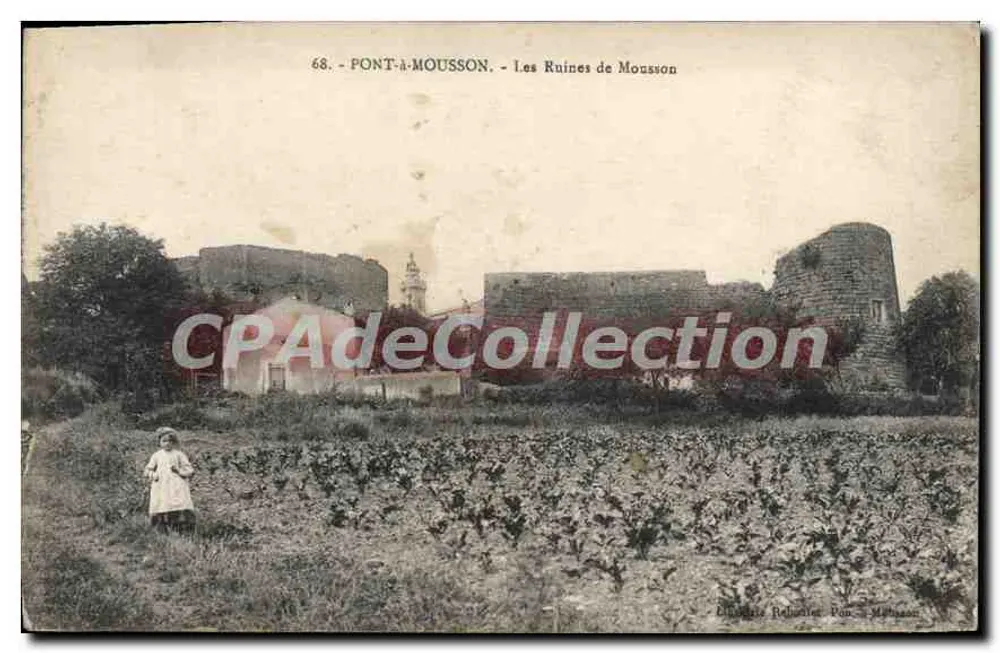 Fontaine-Mousson — As Ruínas de Mousson — Editor: P. M. Mousson, n°68 - Frente