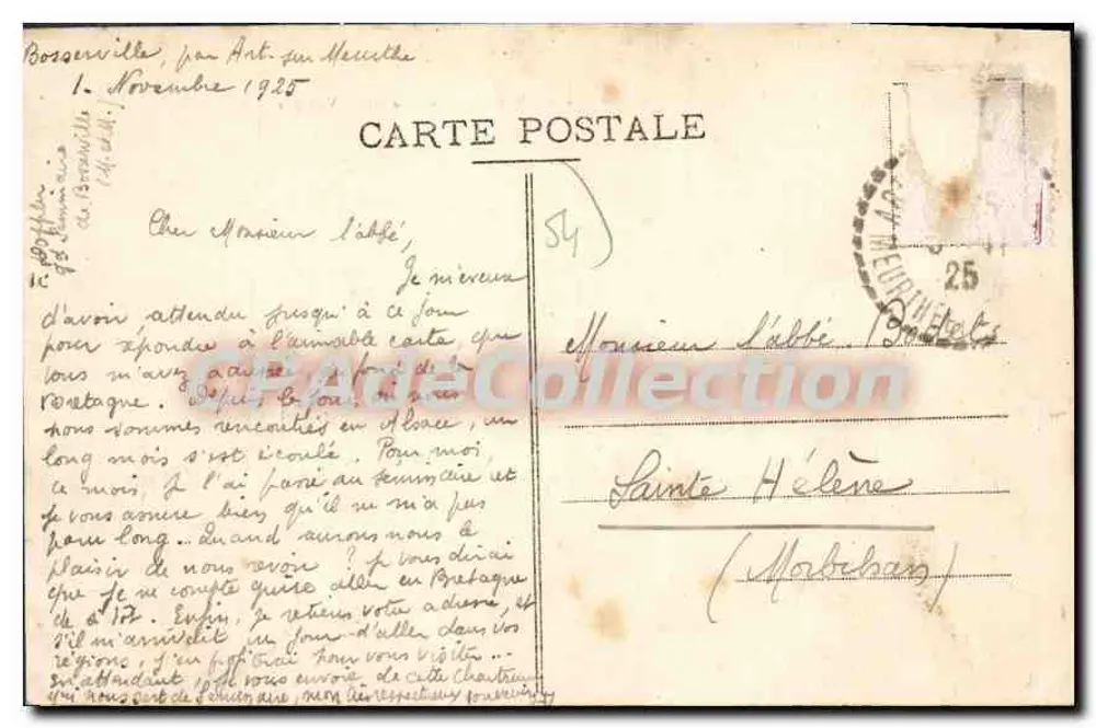 Bosserville - Antiga Cartuxa - Seminários de Nancy - Vista geral - Verso