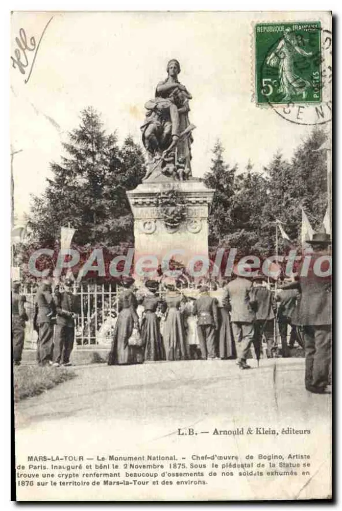 Mars-la-Tour — Il Monumento Nazionale — Capolavoro di Bogino, Artista di Parigi — L.B. Arnould & Klein, editori - Recto