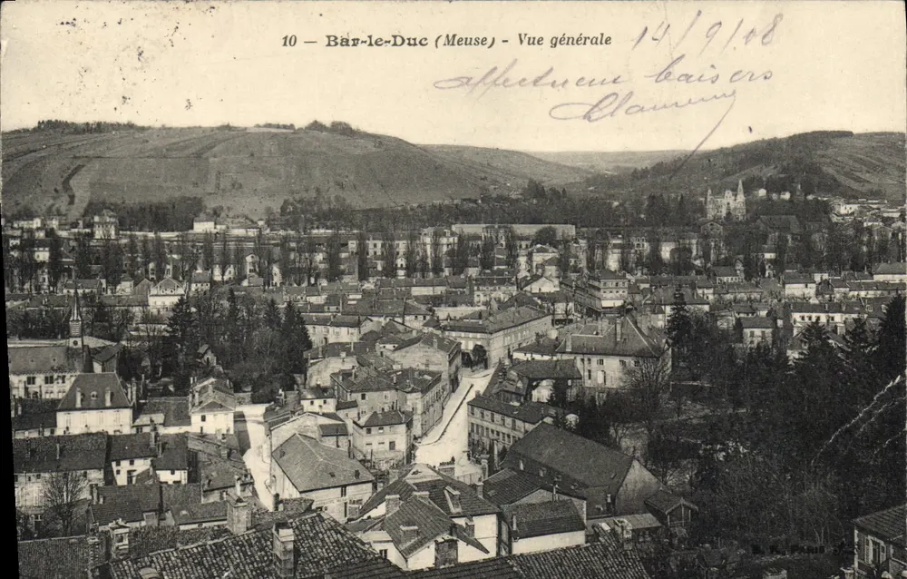 Bâr-le-Duc (Meuse) — General View — Publisher S. Patureau, n°10 - Front