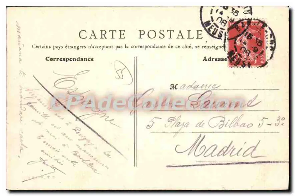 Bâr-le-Duc (Meuse) — General View — Publisher S. Patureau, n°10 - Back