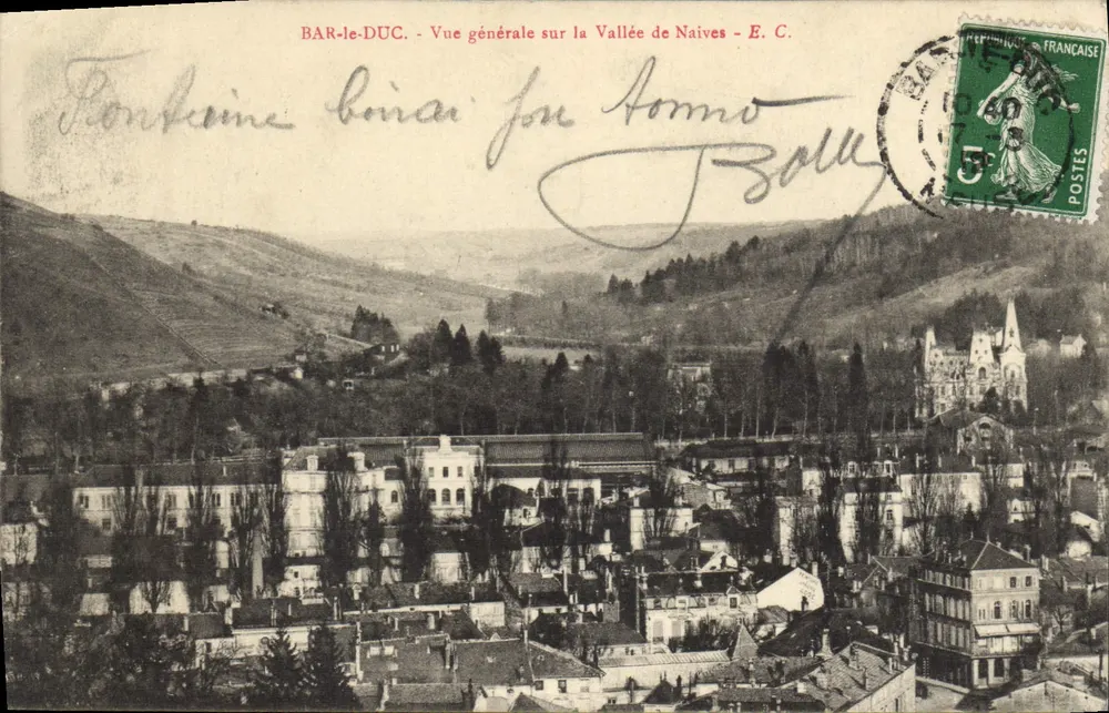 BAR-LE-DUC - Allgemeiner Blick auf die Naives-Tal - E. C. - Vorderseite