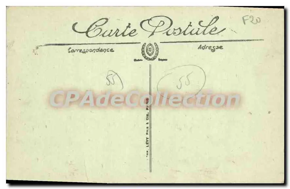 Bar-le-Duc — Casa Natal de M. R. Poincaré, 35 rue Nève (lado Rue) — LL - Verso