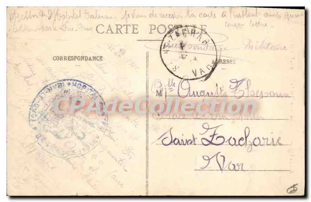Bar-le-Duc - Estátua do Maréschal Oudinot, Duque de Reggio — E.C. editora - Verso