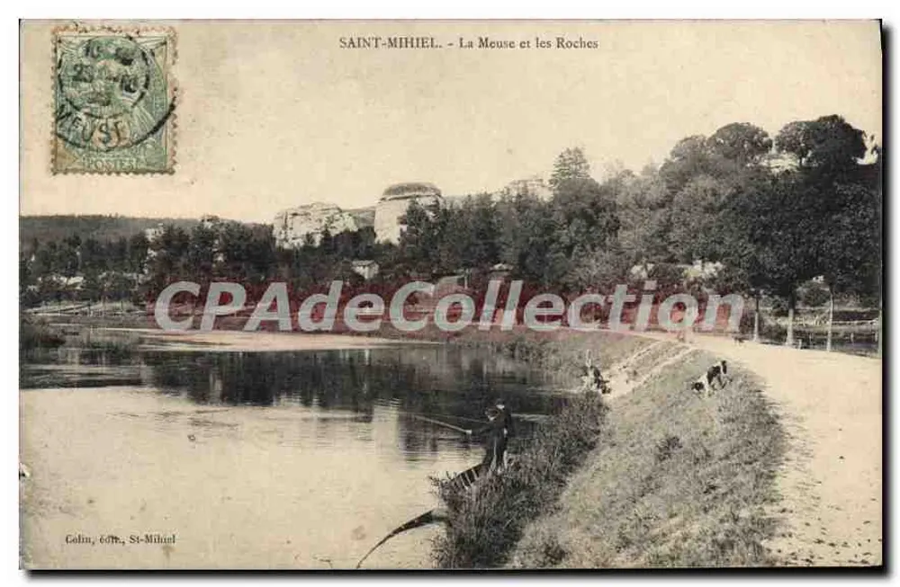 Saint-Mihiel - La Meuse y las Rocas — editor Calin, 60m, St-Mihiel - Anverso