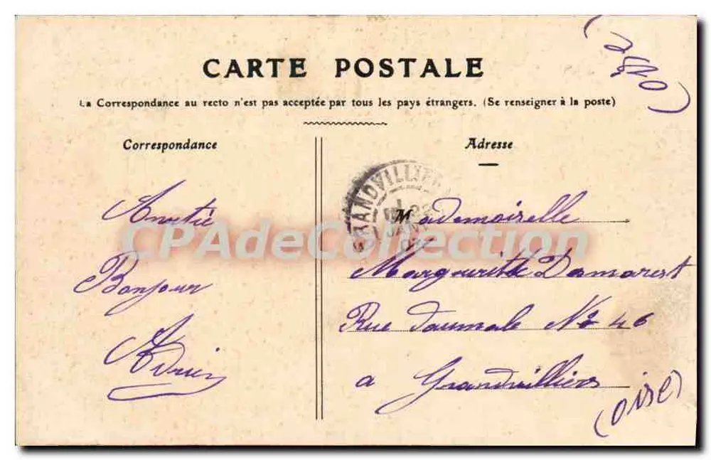 Saint-Mihiel — Avenue de la Gare — Les Roches — Ch. Foliguet, phot.-édit. - Rückseite