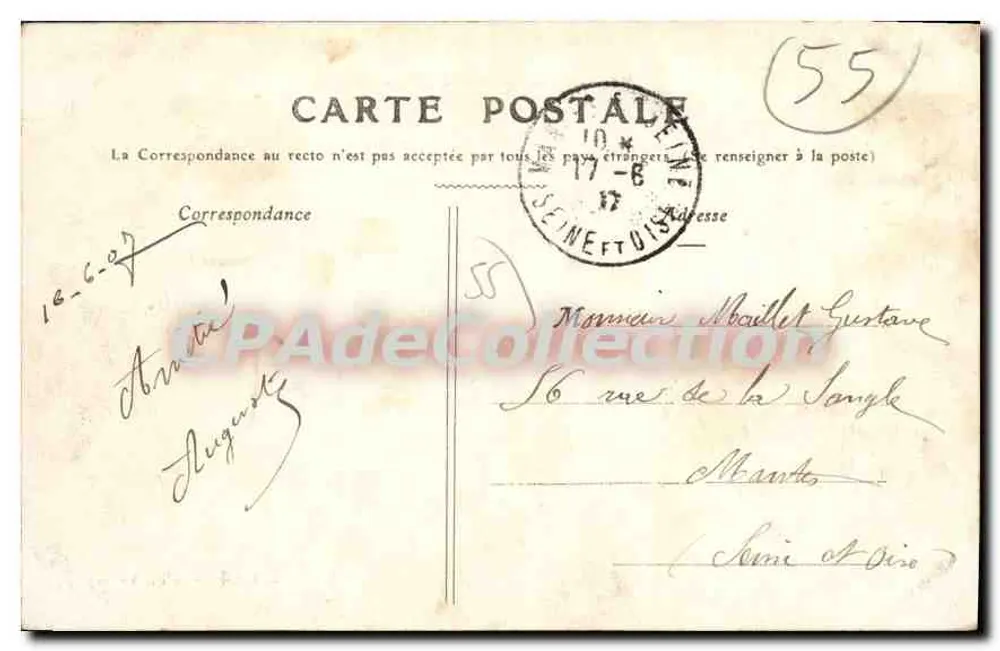 Verdun — Quartier d'Anthouard — Éditeur : J. Vasse - Verso