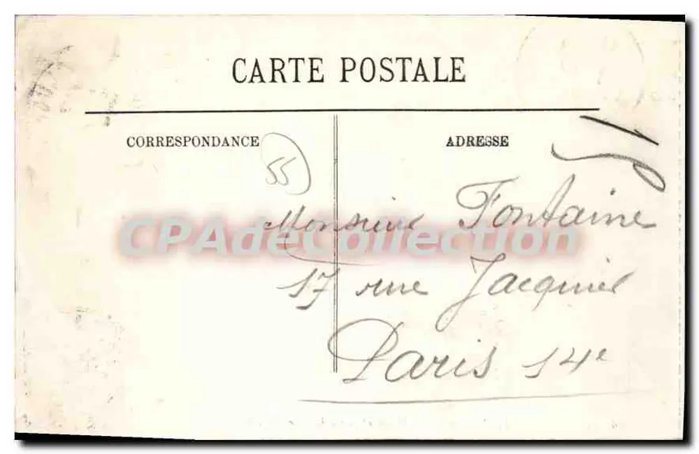 Verdun — Die Häuser am Meuse und die Kathedrale — LL - Rückseite