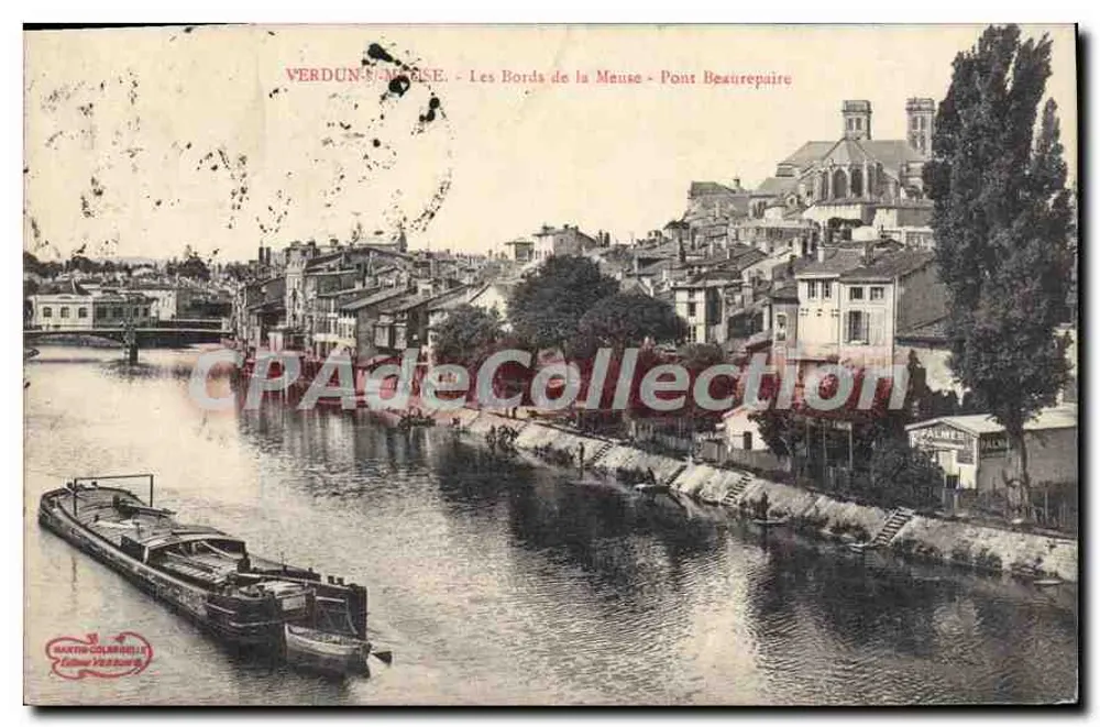 Verdun-sur-Meuse — As Margens da Meuse — Ponte Beaurepaire — Editor: Sainte-Claire - Frente