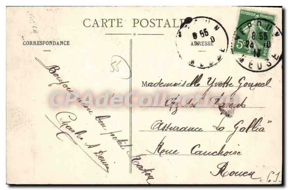 Verdun-sur-Meuse — As Margens da Meuse — Ponte Beaurepaire — Editor: Sainte-Claire - Verso