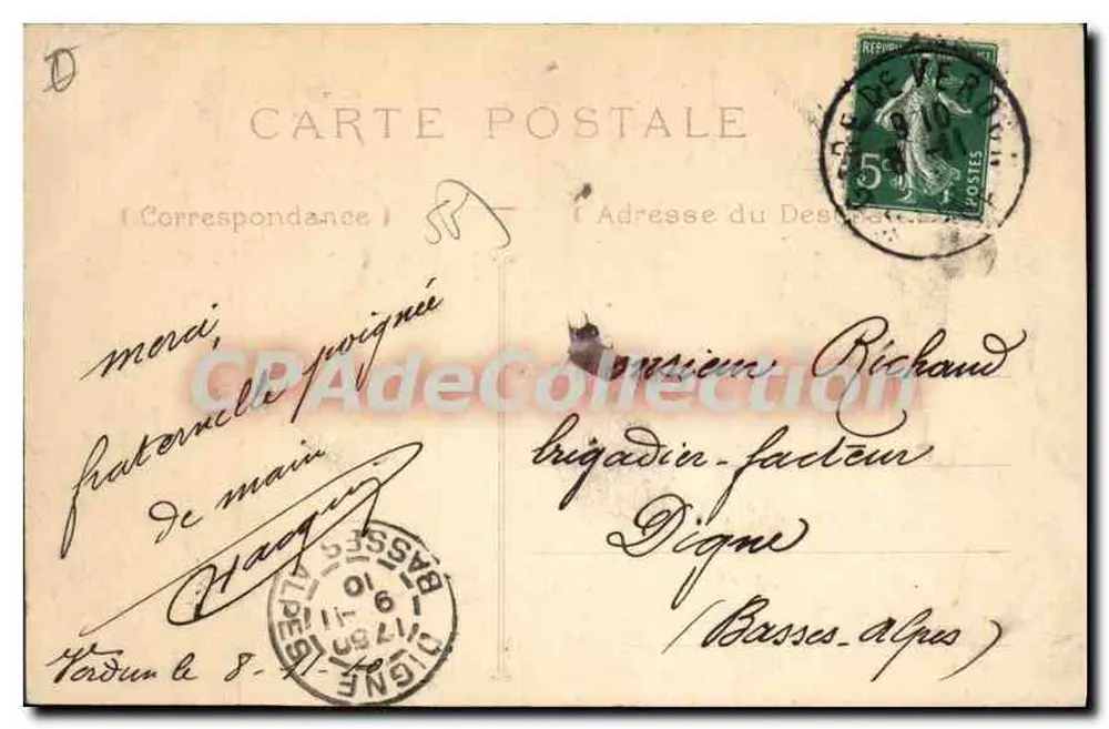 Verdun — Vista geral (lado norte) — CPAdeCollection, n°13 - Verso