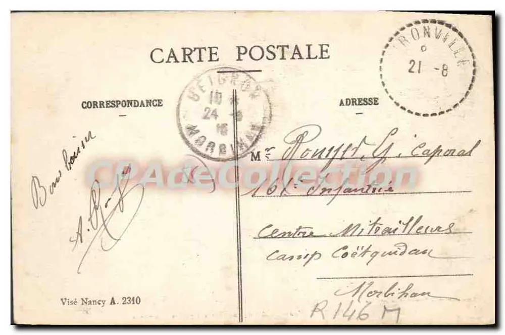 Raulecourt (Meuse) — Zerstörte Häuser durch die Deutschen — Verlag Luce - Rückseite