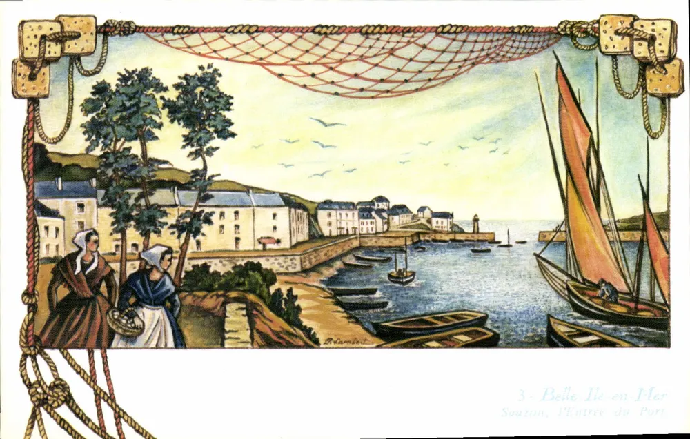 Sauzon, der Hafen-Eingang — Belle Île-en-Mer — B. Lambelet - Vorderseite