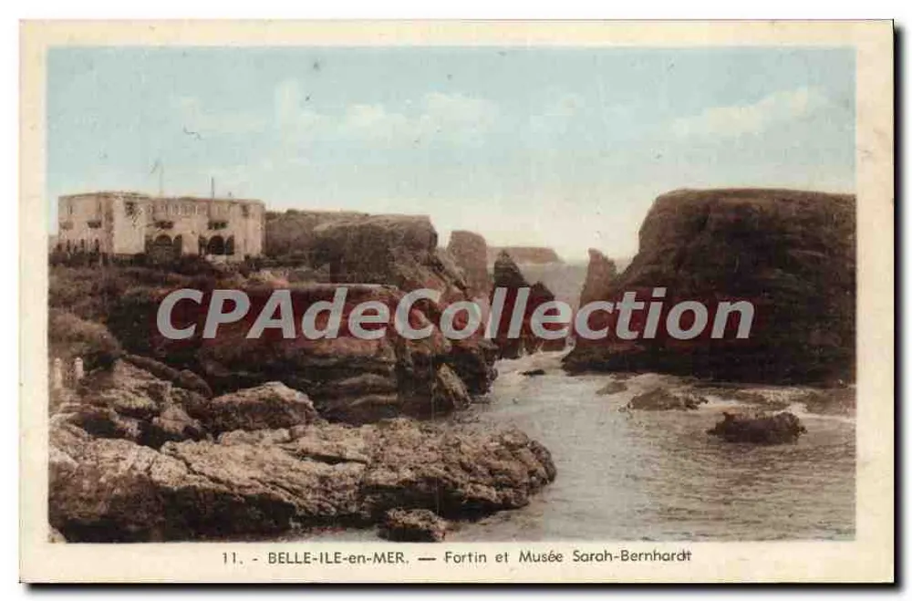 Belle-Île-en-Mer — Fortin und Museum Sarah-Bernhardt — Collection Pertitiean - Vorderseite
