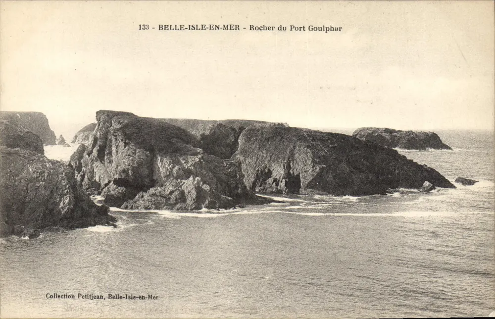 Belle-Île-en-Mer — Rocher du Port Goulphar — Sammlung Petitjean - Vorderseite