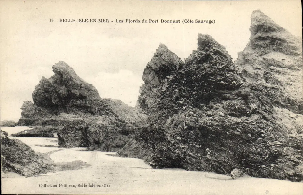 Belle-Île-en-Mer — Die Fjorde von Port Donnant (Wildküste) — Sammlung Petitjean - Vorderseite
