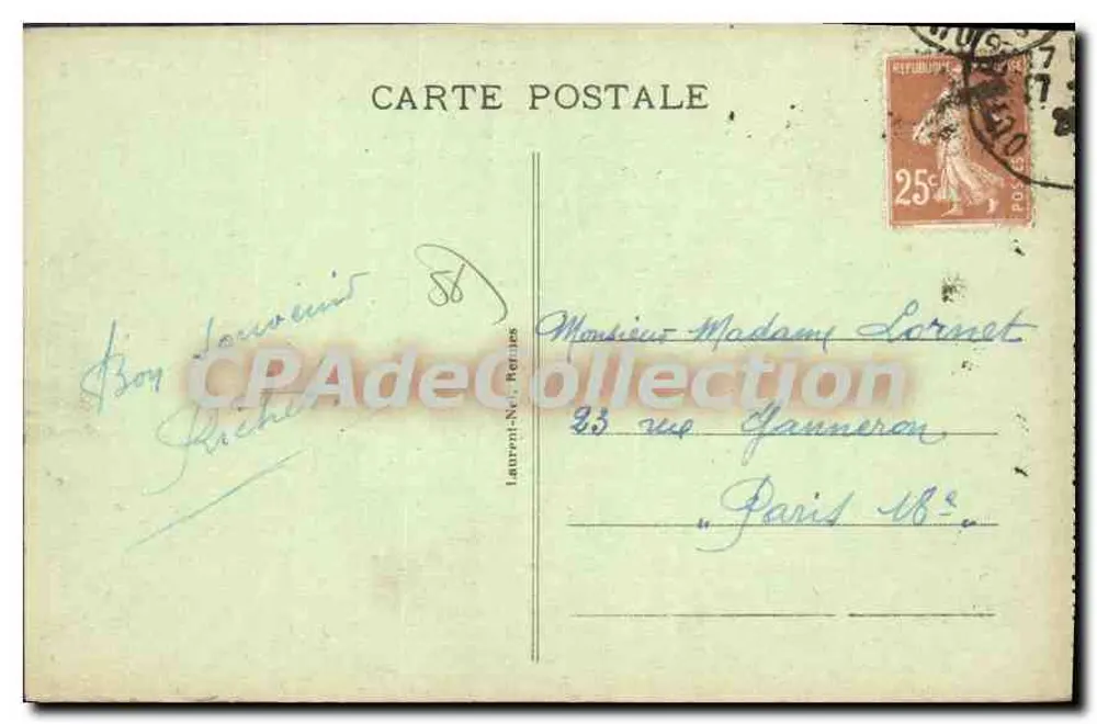 Carnac - Os Alinhamentos de Kermario — Botrel - Verso