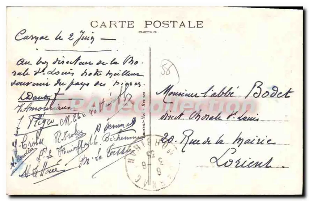 Carnac — A Cruz dos Emigrados — editor Carnac, n° 3761 - Verso