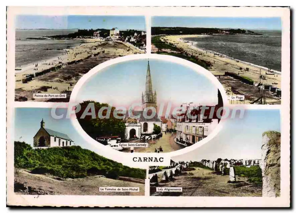 Carnac — Ponte-de-Port-en-Dré, Igreja de São Cornely, O Túmulo de São Michel, Os Alinhamentos — Edições Gaby - Frente