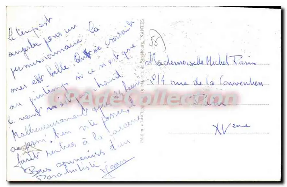 लोरेंट — कोर्स डी ला बेव और विक्टर मासे की स्टेट्यू — CPAdeCollection - पीछे