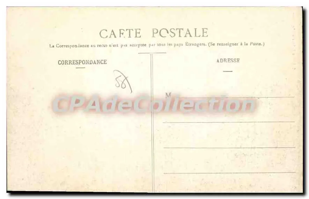 Lorient - Praça Jules-Ferry — editor H. Laurent, n° 2738 - Verso