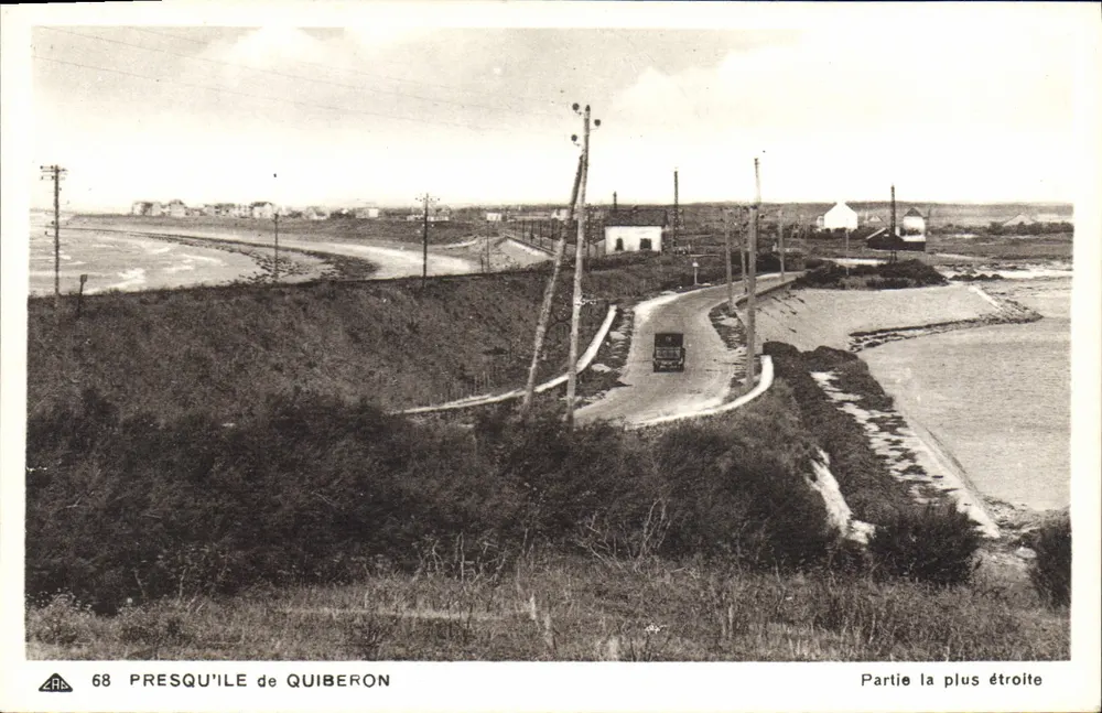 Presqu'île de Quiberon — Parte mais estreita — ZRC 68 - Frente