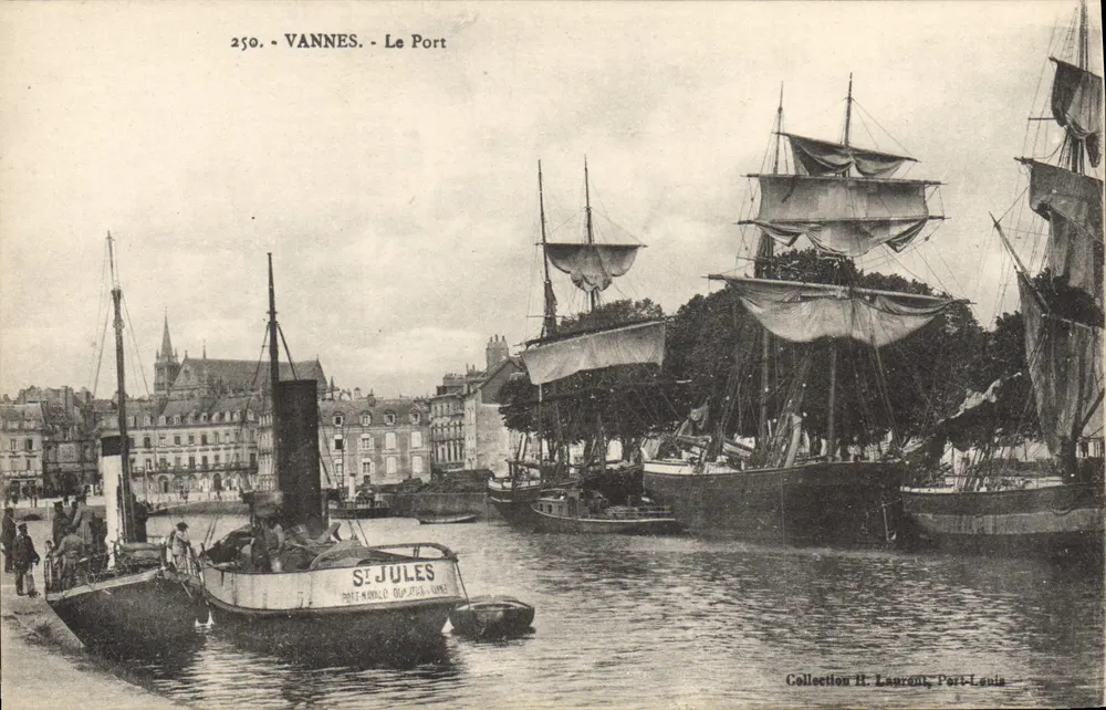 VANNES - O Porto — Coleção H. Laurent, Port-Louis, n° 250 - Frente
