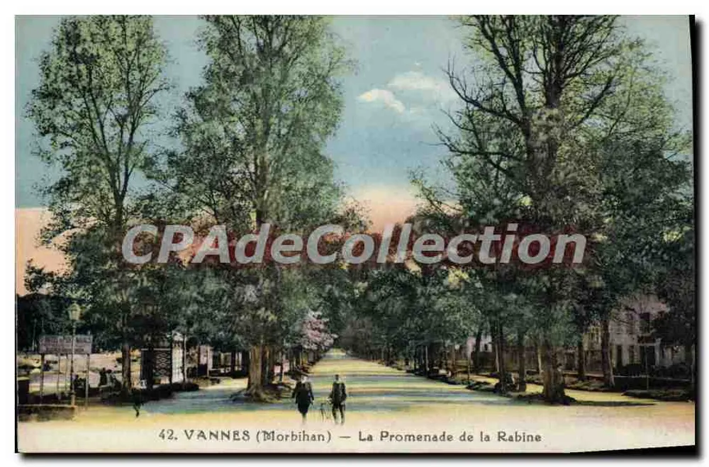 VANNES (Morbihan) — A Promenade de la Rabine — 42. VANNES (Morbihan) — A Promenade de la Rabine - Frente