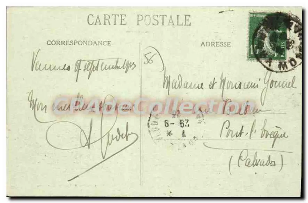 VANNES - Praça Henri-IV — vista de edifícios e comércios — Coleção H. Laurent, Port Louis - Verso