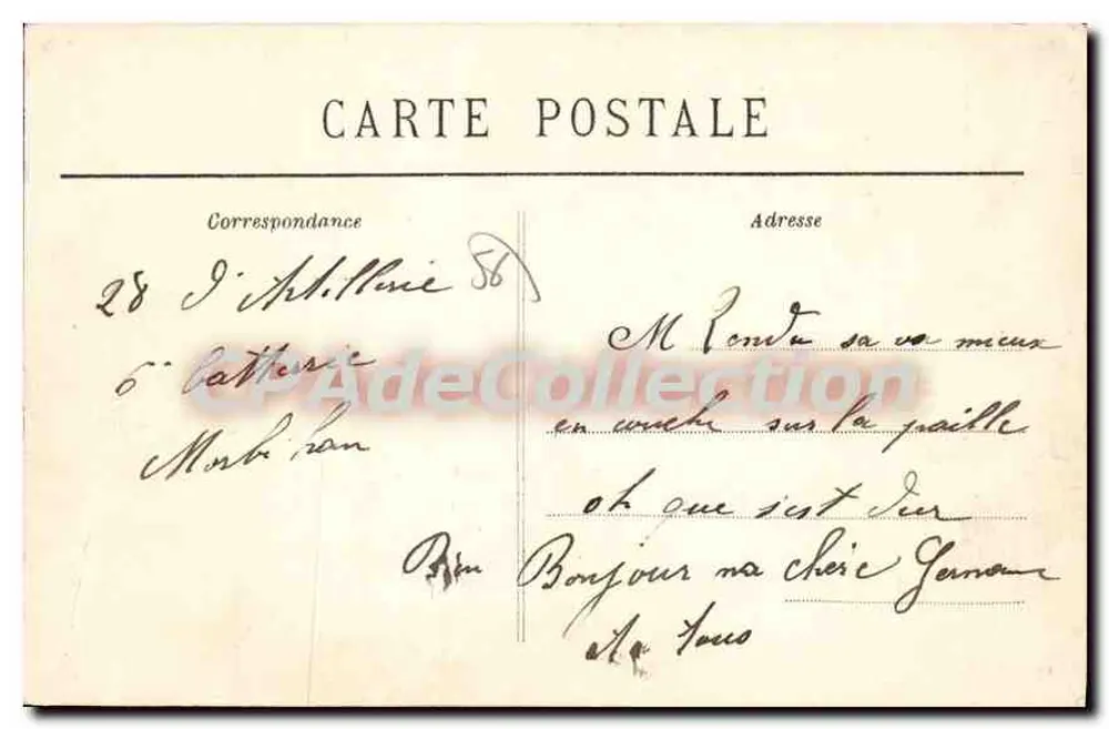 Vannes — A Rue Saint-Vincent — Coleção Villard, Quimper, n° 6787 - Verso