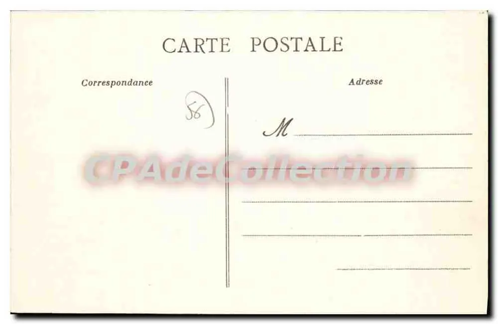 Ambiente de VANNES - LOCMARIAQUER - O dolmen do Mané-Ruthual — Coll. F. Decker, foto. Vannes - Verso