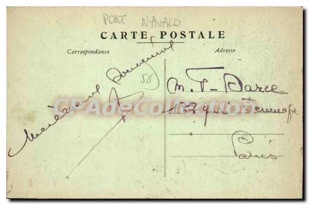 Grand Hôtel de Port-Nayalo — Le Parc — Editor não identificado - Verso