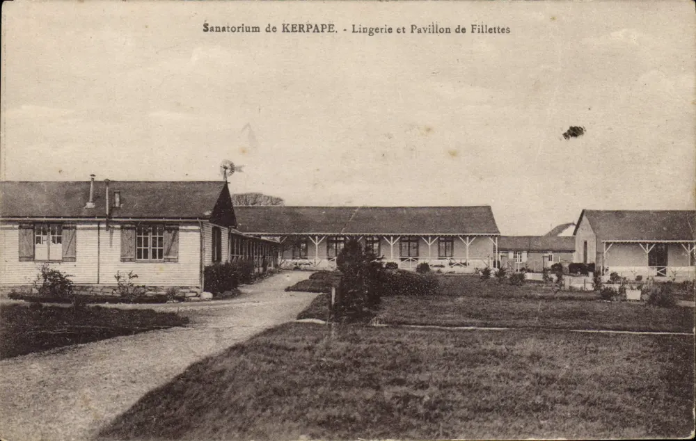 Sanatorium von KERPAPE — Lingerie und Pavillon für Mädchen — Verlag Laurent, Nr. 58 - Vorderseite