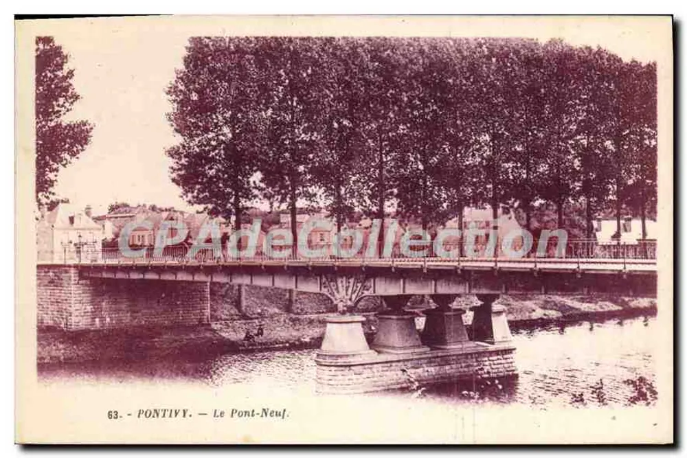 Pontivy — O Ponte Novo — editor Mottard, n° 63 - Frente