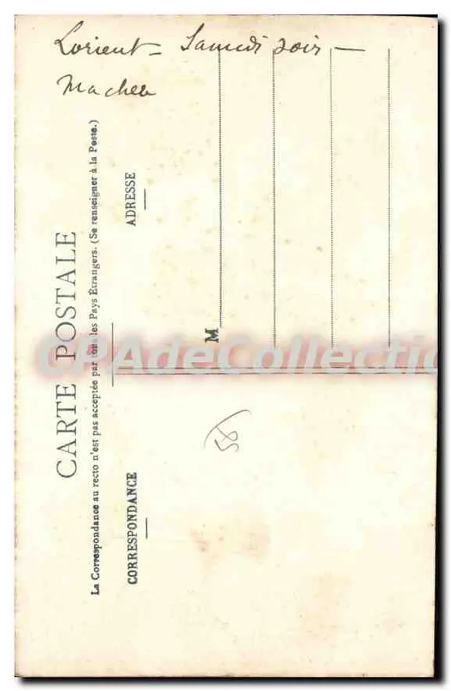 Le Faouet - Sino de Ste-Barbe — editor CPAPadeCollection, n° 313 - Verso