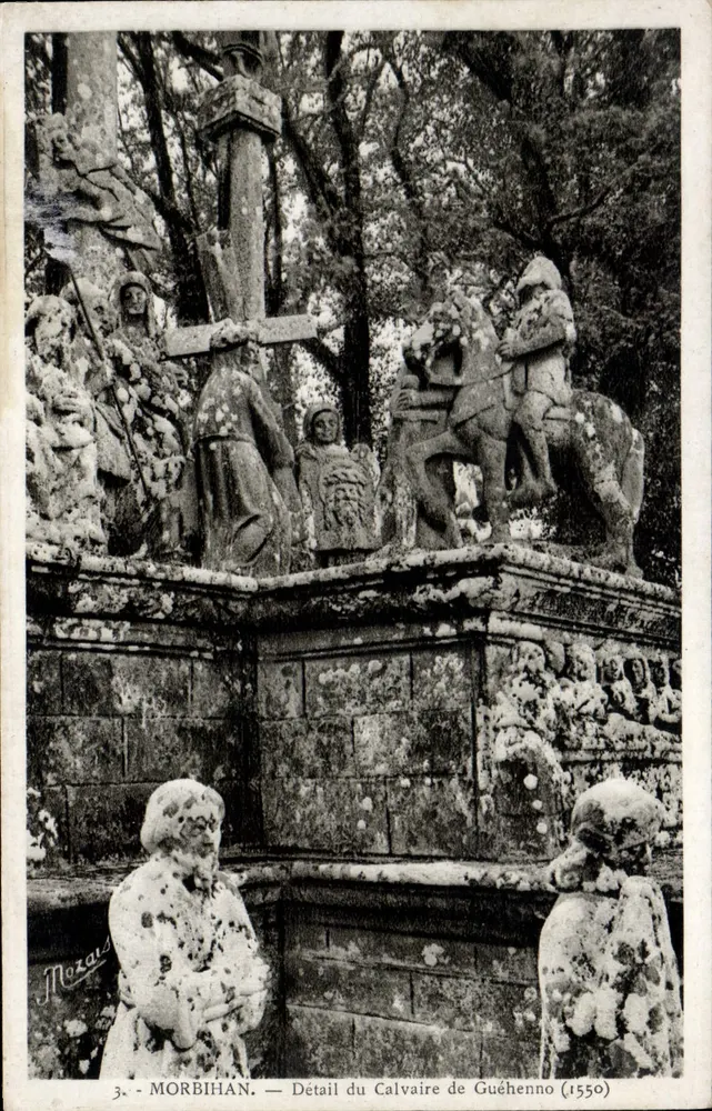 Morbihan — Detail des Calvaire de Guéhenno (1550) — J. Nozaïs - Vorderseite